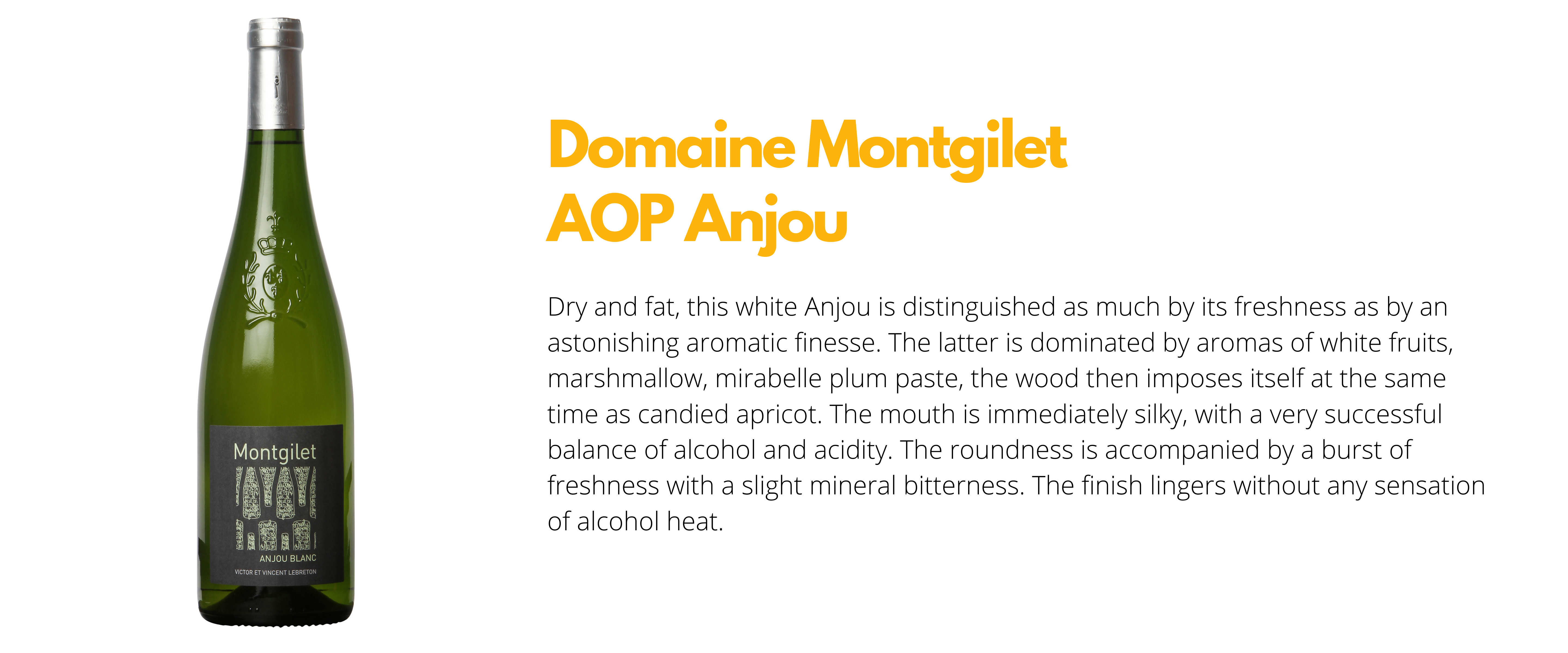 wine anjou white domaine montgilet