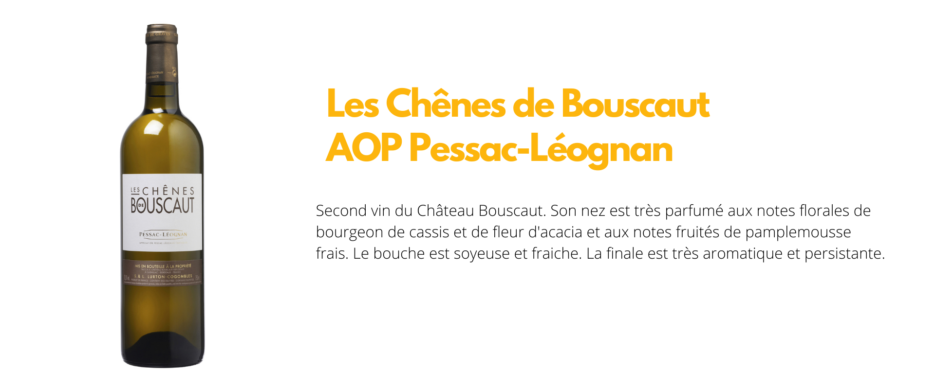 chenes de bouscaut blanc