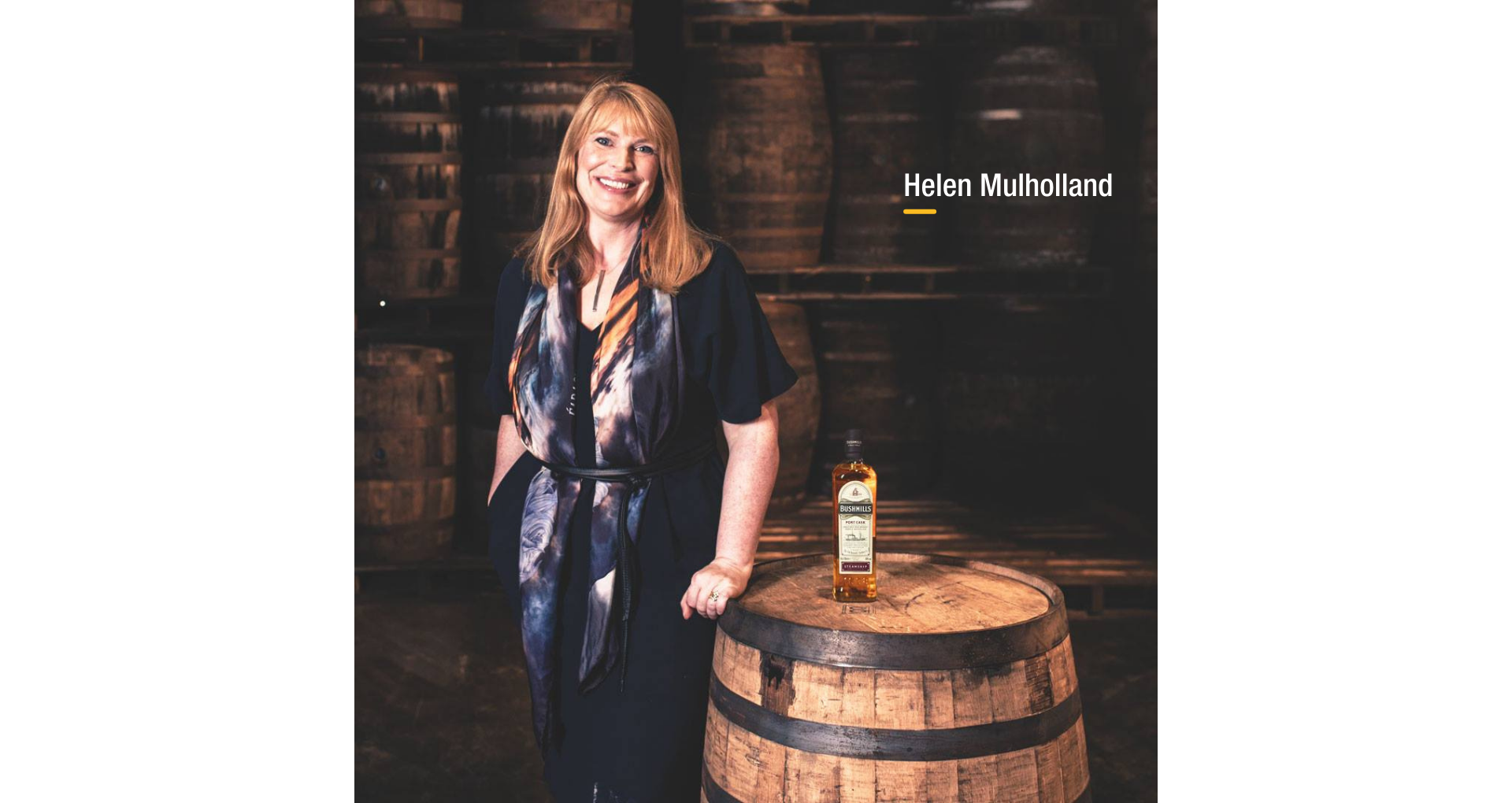 Helen Mulholland, Master Blender de la maison bushmills