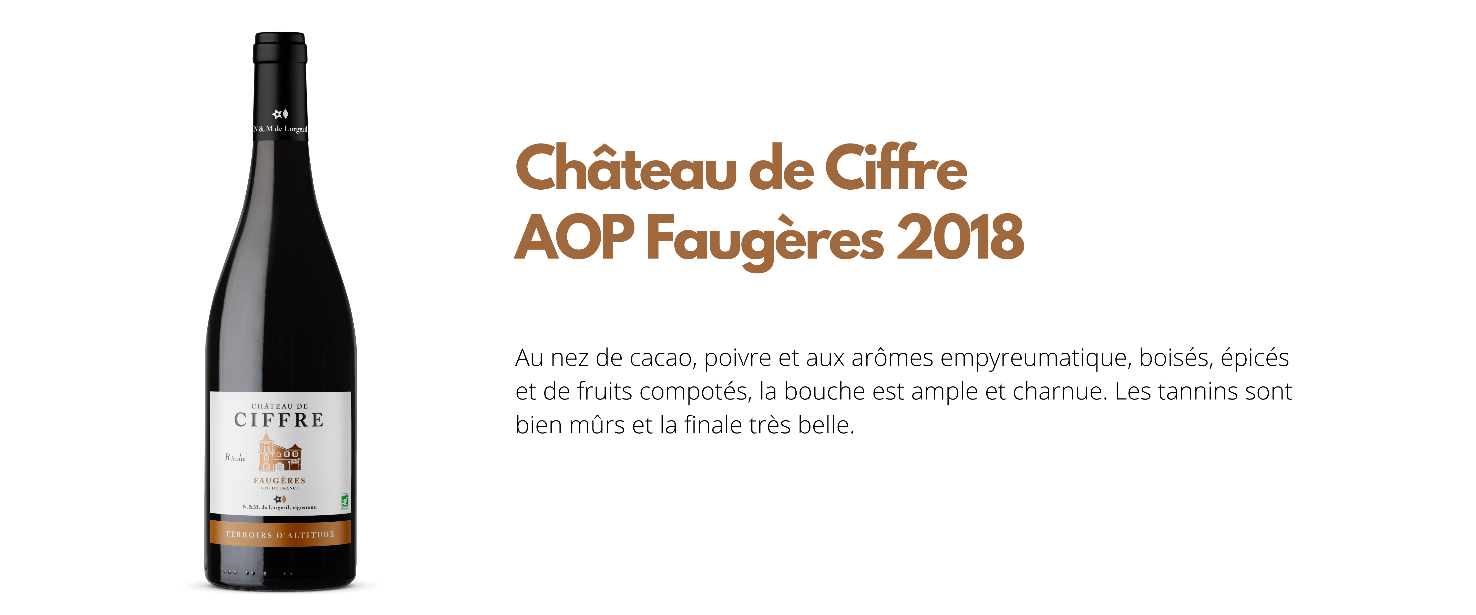 Château de Ciffre fût de pennautier AOP Faugères