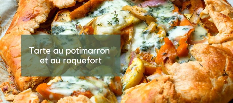 Pumpkin and Roquefort pie