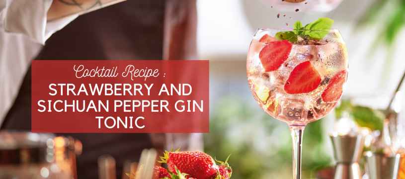 Strawberry and Sichuan Pepper Gin Tonic