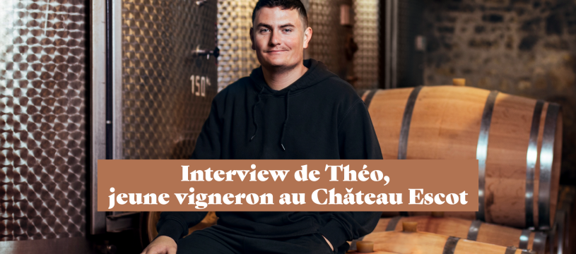 Interview de Théo, jeune vigneron au Château Escot