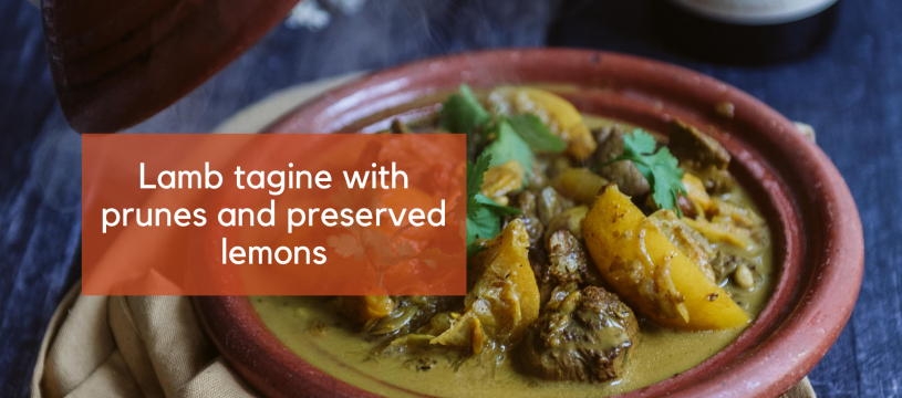 Lamb tagine with prunes and preserved lemons