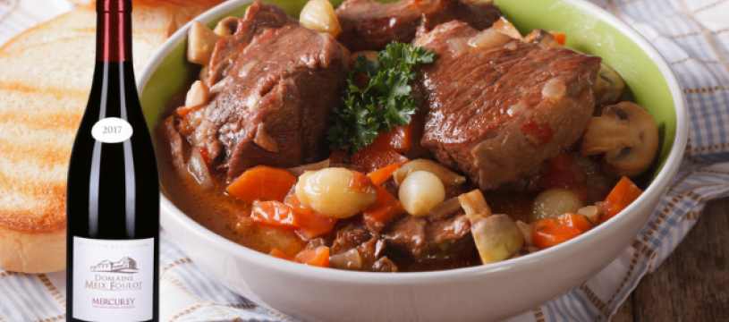 Le traditionnel Boeuf Bourguignon